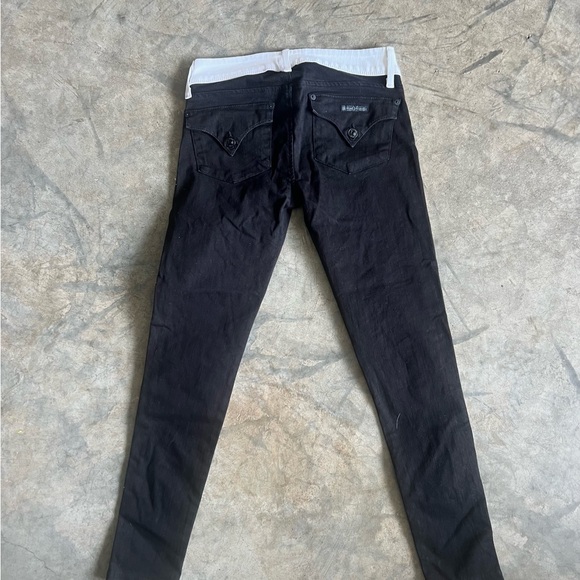 Hudson Jeans 🔲 Black and White Skinny Fit with Bold Contrast - Picture 4 of 7